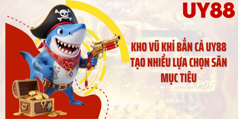 Kho vũ khí bắn cá UY88 tạo nhiều lựa chọn săn mục tiêu