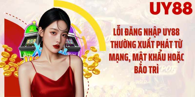 Lỗi đăng nhập UY88 thường xuất phát từ mạng, mật khẩu hoặc bảo trì