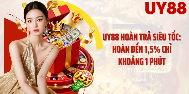 UY88 Hoàn Trả Siêu Tốc: Hoàn Đến 1,5% Chỉ Khoảng 1 Phút