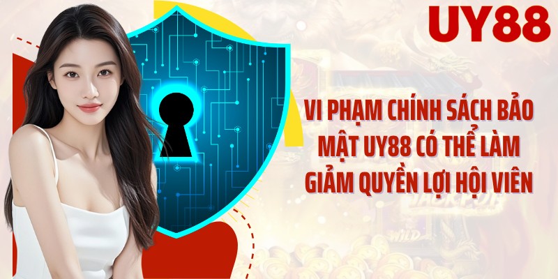 Vi phạm chính sách bảo mật UY88 có thể làm giảm quyền lợi hội viên